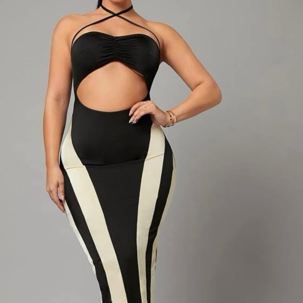 New dress did not fit my size is Large but fits better medium ( stretch)